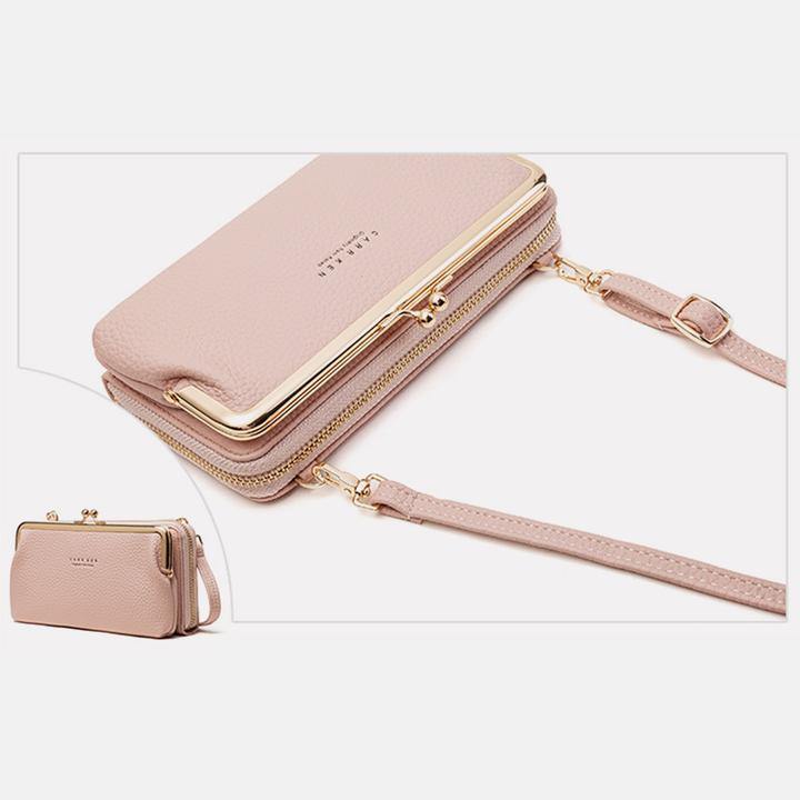 Bolsa de teléfono crossbody Kiss-lock multifuncional de gran capacidad - MXbueno