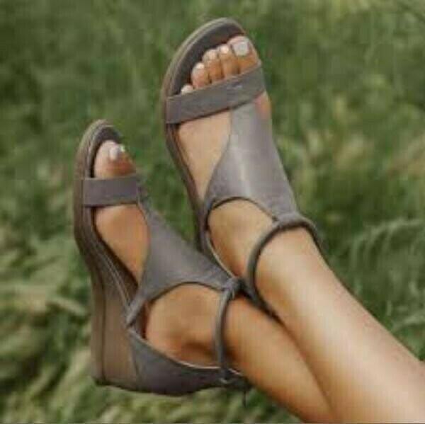 Nuevos zapatos de mujer versátiles con tacón inclinado - MXbueno