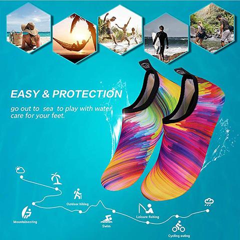Zapatos de agua para mujer y hombre Descalzas calcetines acuáticos rápidos