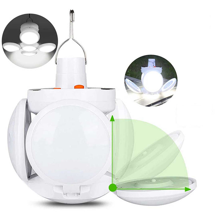 Lámpara Solar Plegable 2 En 1