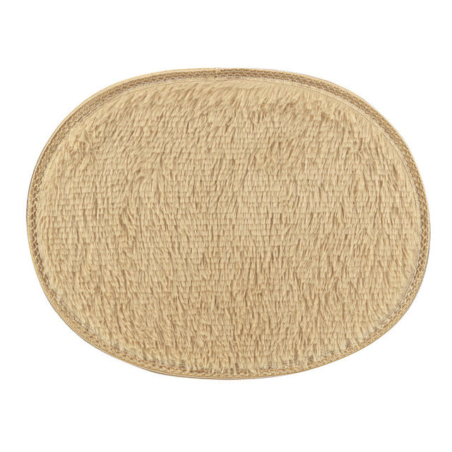 30 * 40cm Antideslizante Mullido Área Shaggy Alfombra Hogar Habitación
