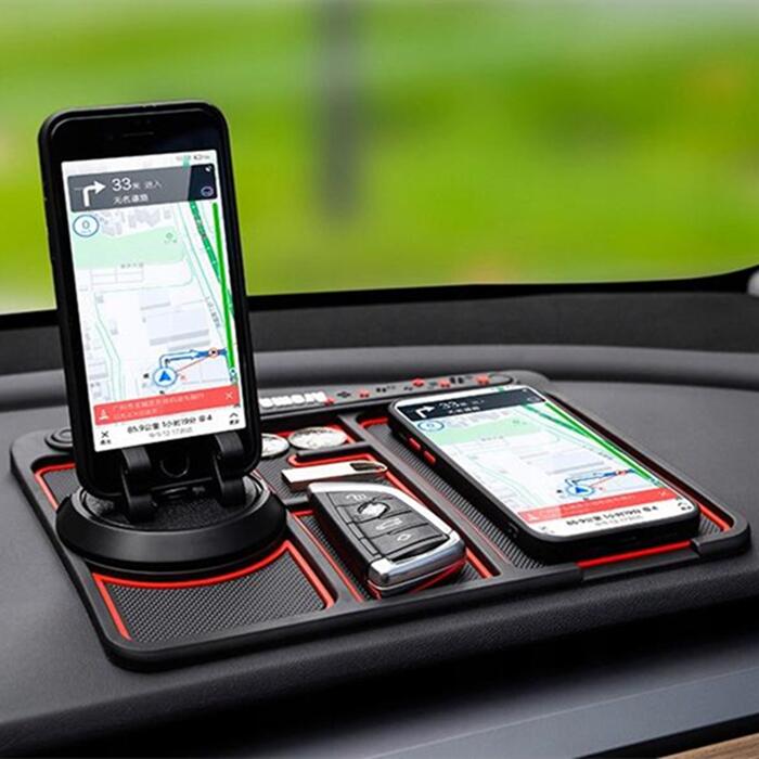 🎁Venta De Principios De Año Nuevo - Almohadilla De Teléfono Antideslizante 4 En 1 Para Automóvil