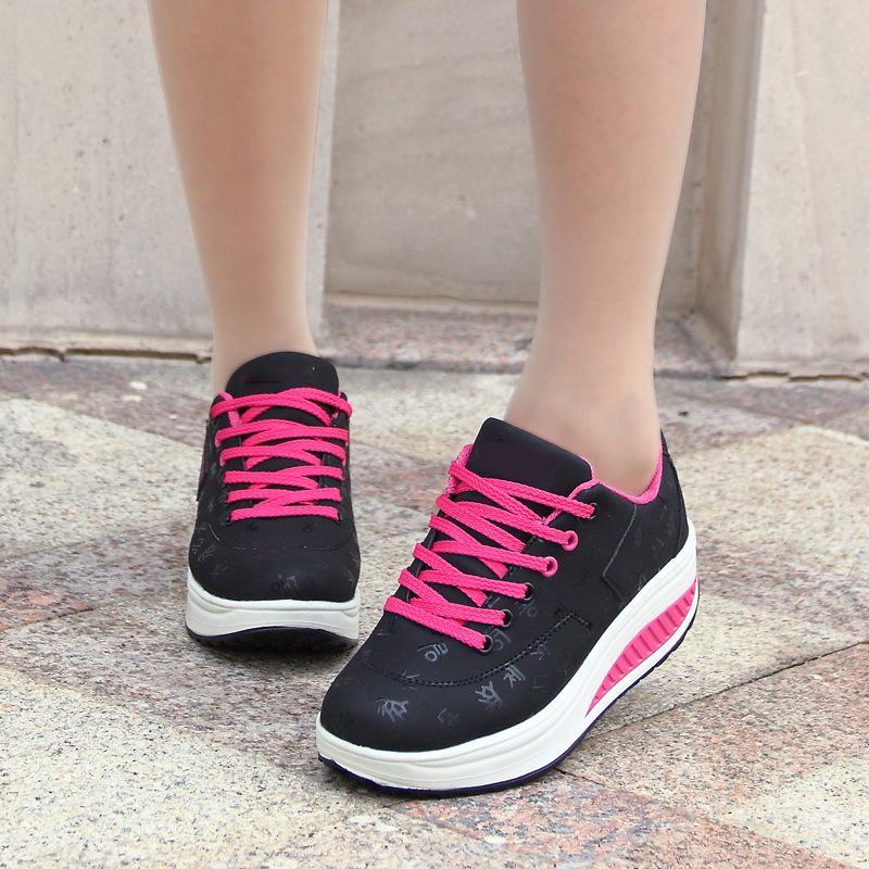 Zapatillas De Plataforma De Mujer De Moda