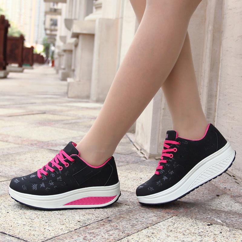 Zapatillas De Plataforma De Mujer De Moda