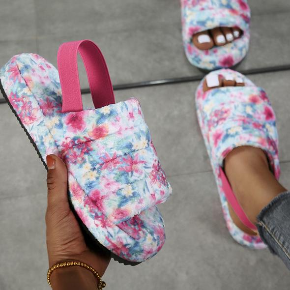 Zapatilla De Toalla Casual Para Mujer