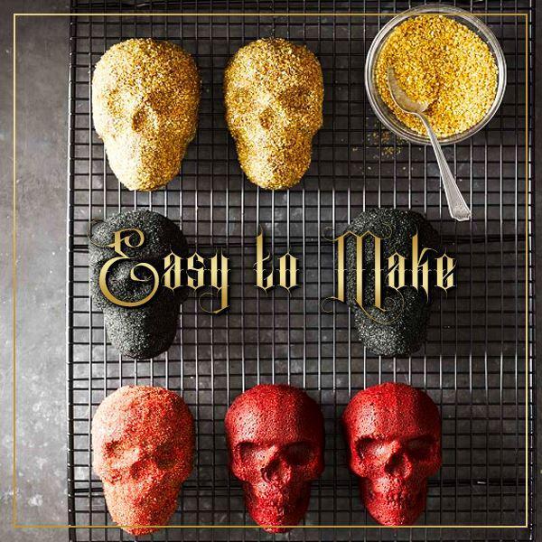 Molde de pastel de calavera 3D