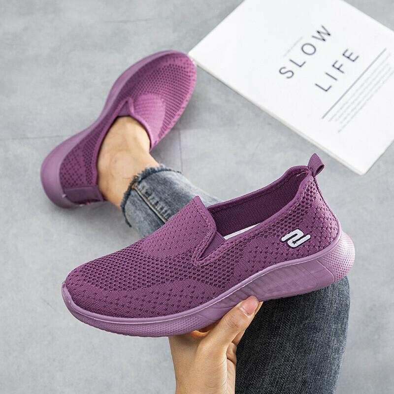 Zapatillas Deportivas Ligeras Y Elásticas De Punto Casual