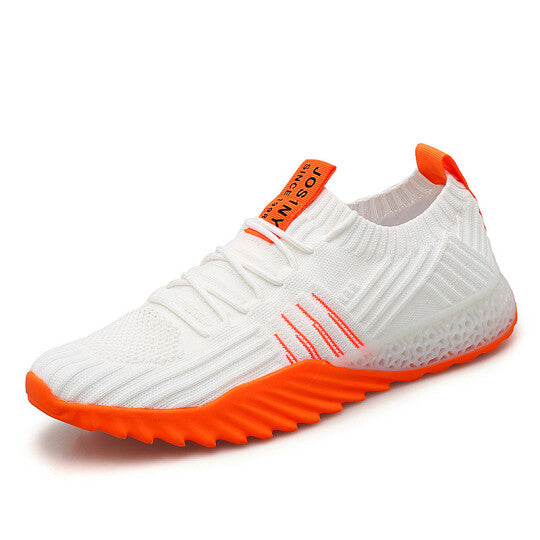 Zapatillas Deportivas Con Cordones Transpirables De Punto Con Bloques De Color