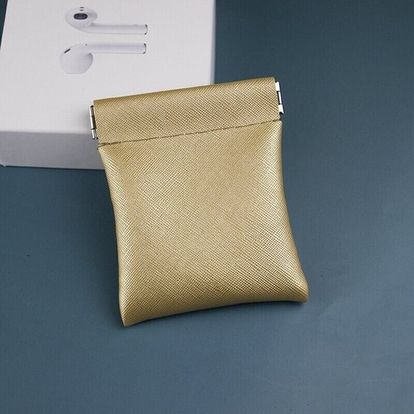 Bolsa De Cuero De Botón