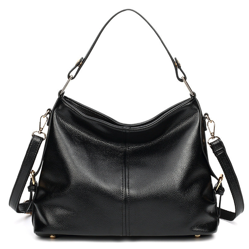 Bolso De Mujer Con Estampado De Litchi Casual Con Un Hombro En La Mano