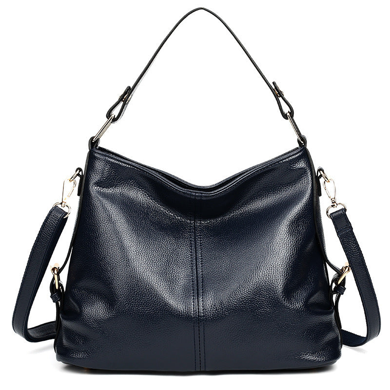 Bolso De Mujer Con Estampado De Litchi Casual Con Un Hombro En La Mano