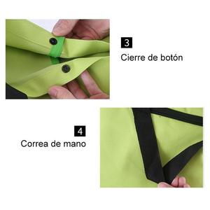¡LA MEJOR SOLUCIÓN PARA IR A MERCADO!Bolsa de compras plegable