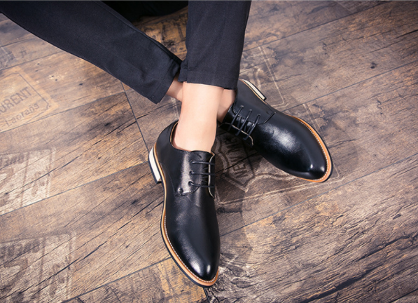 Zapatos De Cuero De Moda Casual Hechos A Mano - MXbueno