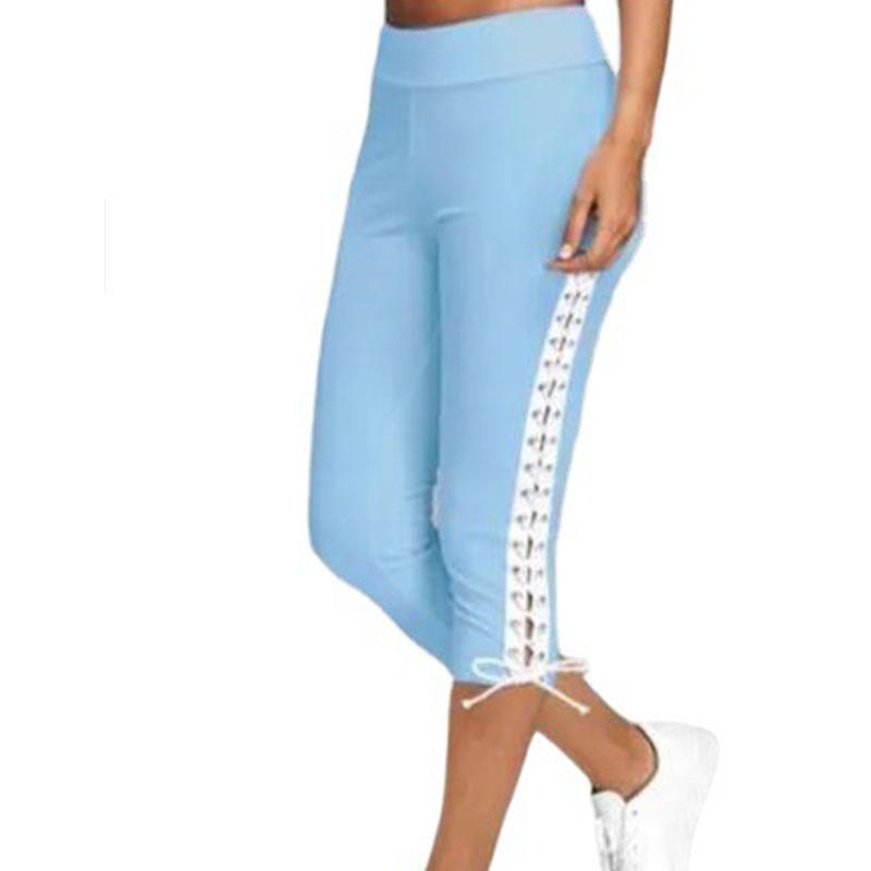 Leggings Capri Con Cordones