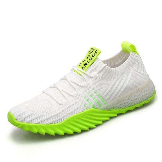 Zapatillas Deportivas Con Cordones Transpirables De Punto Con Bloques De Color