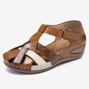 Nuevas sandalias de mujer colorblock