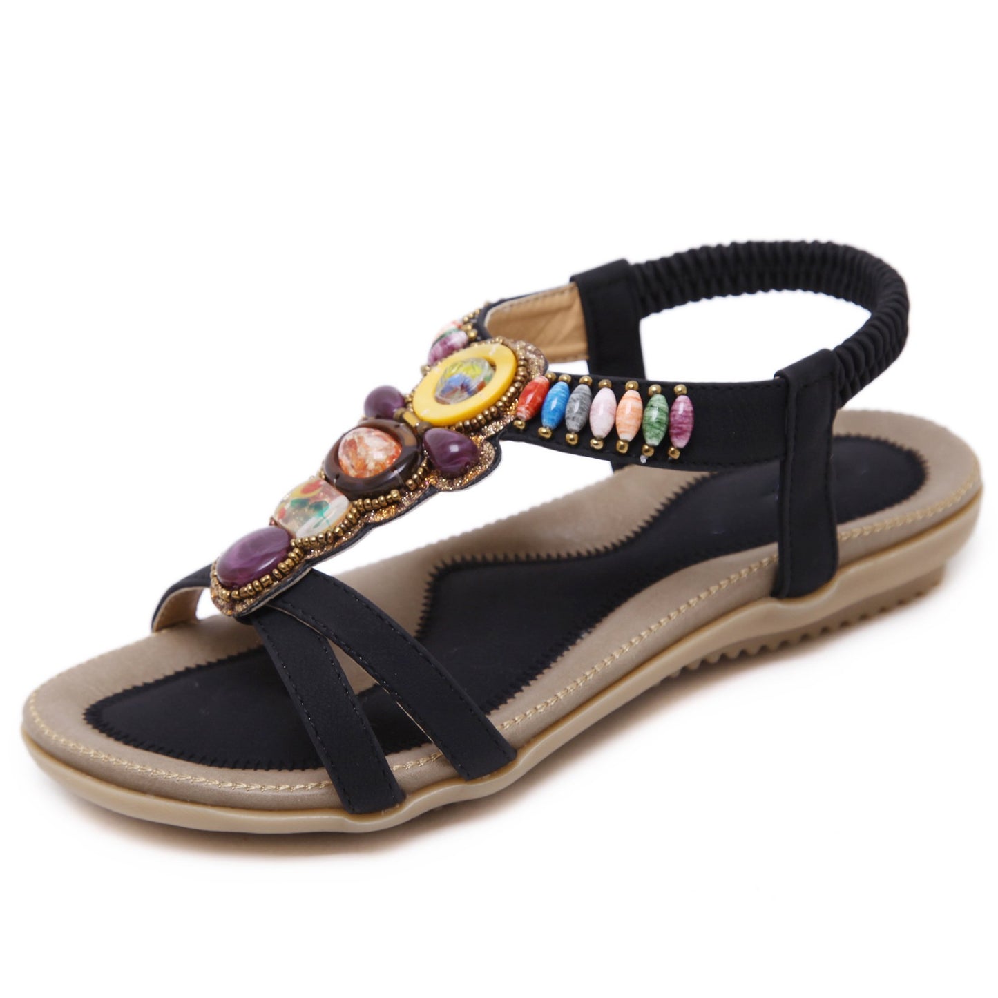 2022 Sandalias Planas De Estilo étnico De Verano