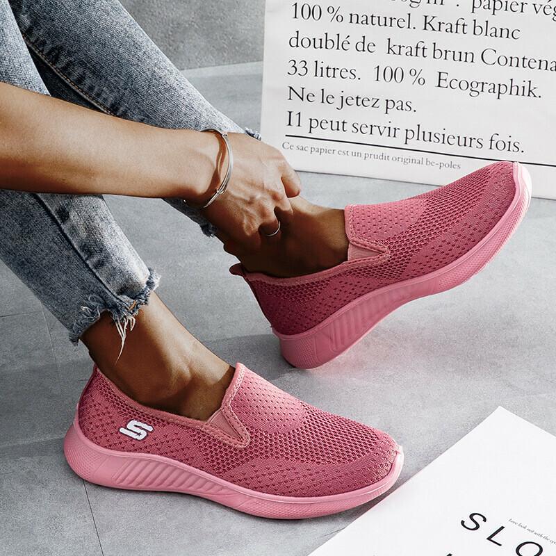 Zapatillas Deportivas Ligeras Y Elásticas De Punto Casual