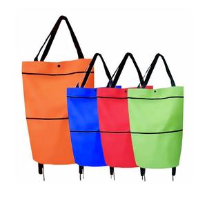 ¡LA MEJOR SOLUCIÓN PARA IR A MERCADO!Bolsa de compras plegable