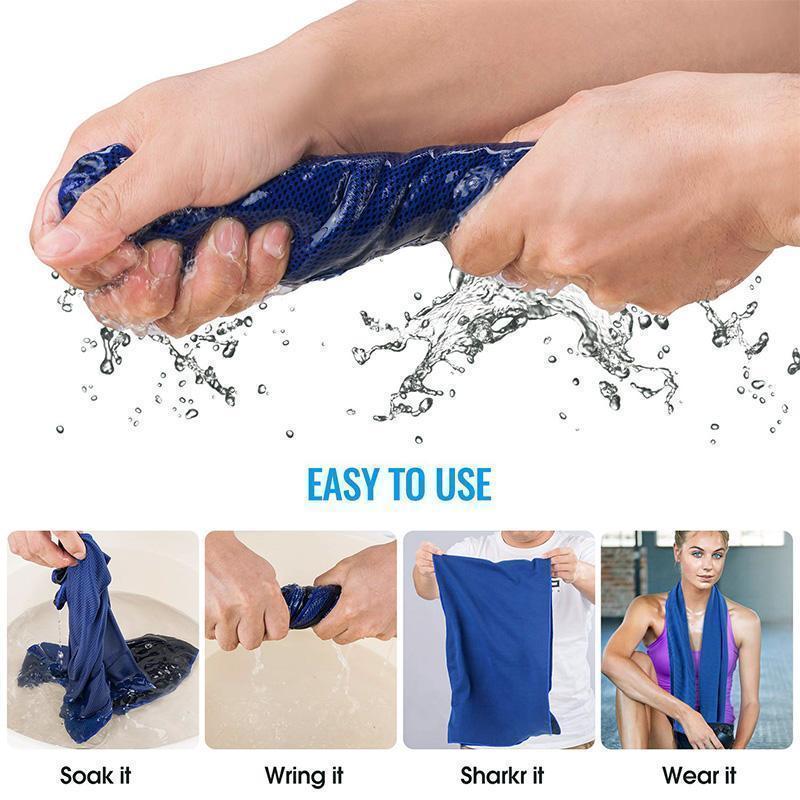 【2PC】Toalla Refrigerante Para Deporte