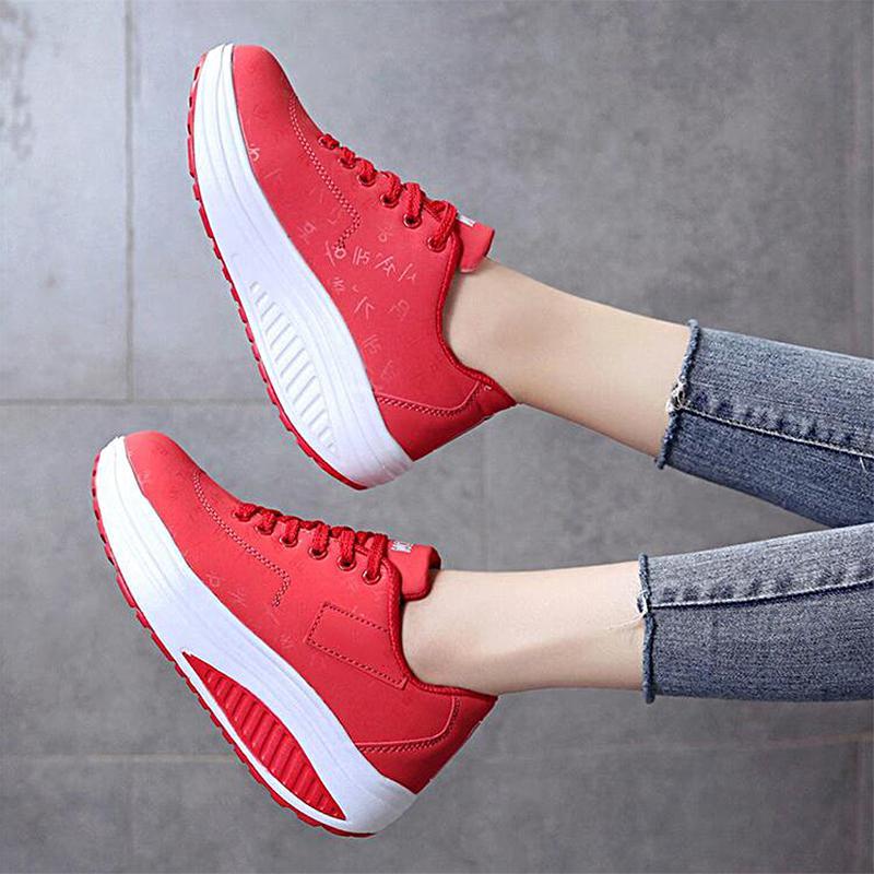 Zapatillas De Plataforma De Mujer De Moda