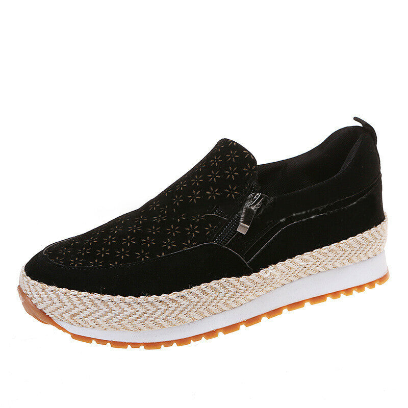 Zapatos Casuales Con Cremallera Tallada