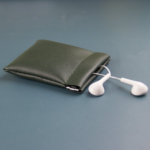 Bolsa De Cuero De Botón