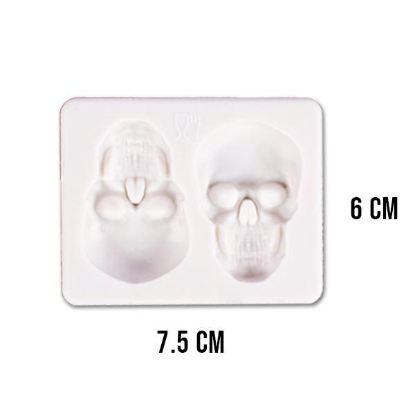 Molde de pastel de calavera 3D