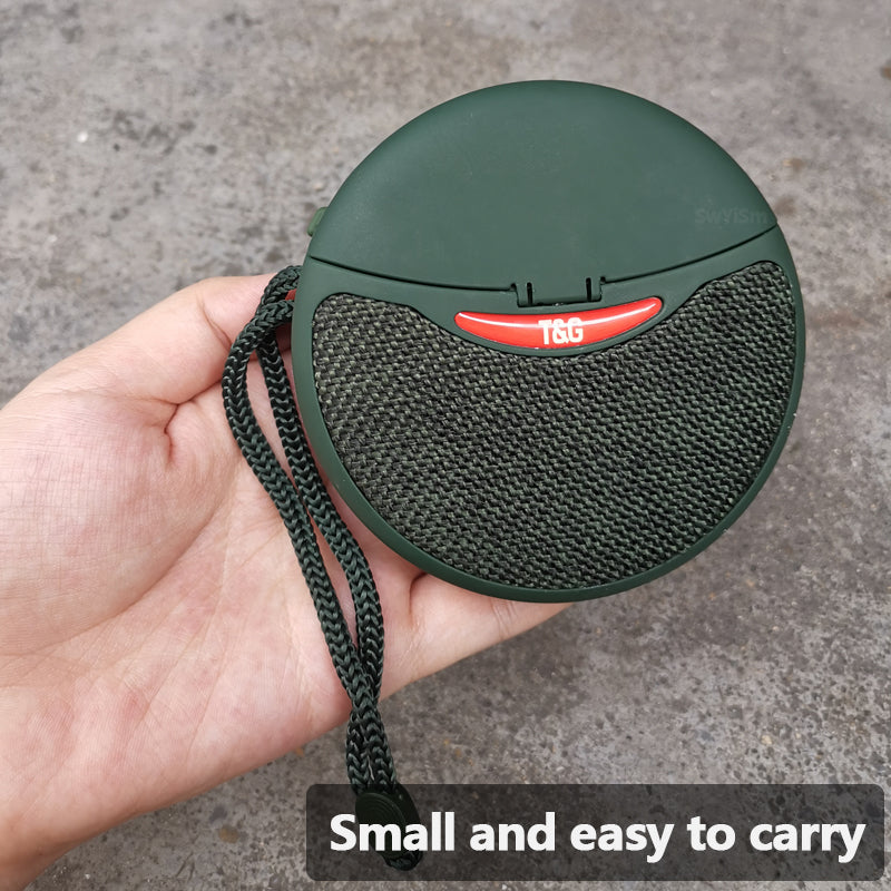 Mini Altavoz Portátil Para Exteriores 2 En 1 Con Auriculares Bluetooth