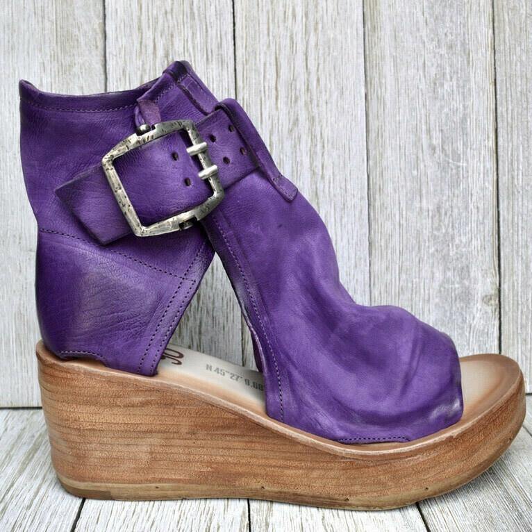 Sandalias de cuña con hebilla cómoda Boho para mujer - MXbueno