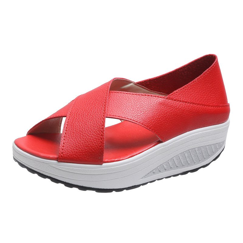 Zapatos Casuales Con Plataforma De Boca De Pez