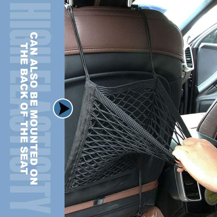 (✨Car must-have✨) Bolsa de maletero de red de malla elástica universal
