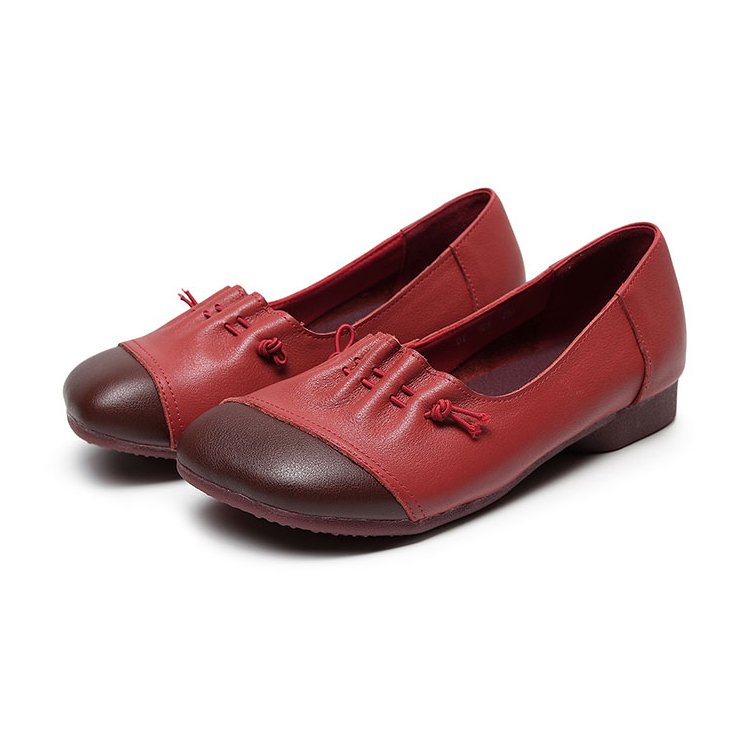 Versátiles Zapatos De Cuero Primavera / Otoño