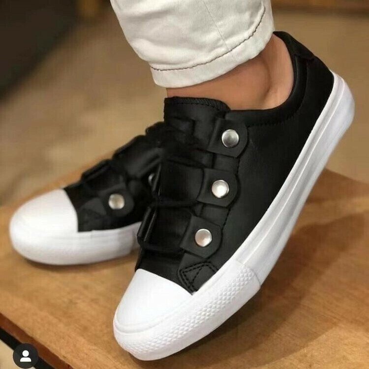 Zapatillas De Mujer Con Punta Redonda Y Fondo Suave
