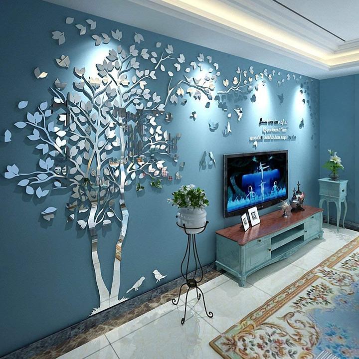 3D Murales De Pared De Acrílico De árbol De Pareja