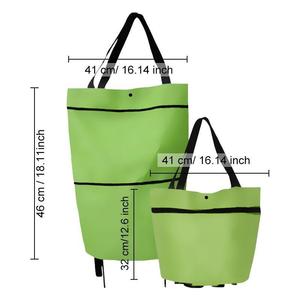 ¡LA MEJOR SOLUCIÓN PARA IR A MERCADO!Bolsa de compras plegable
