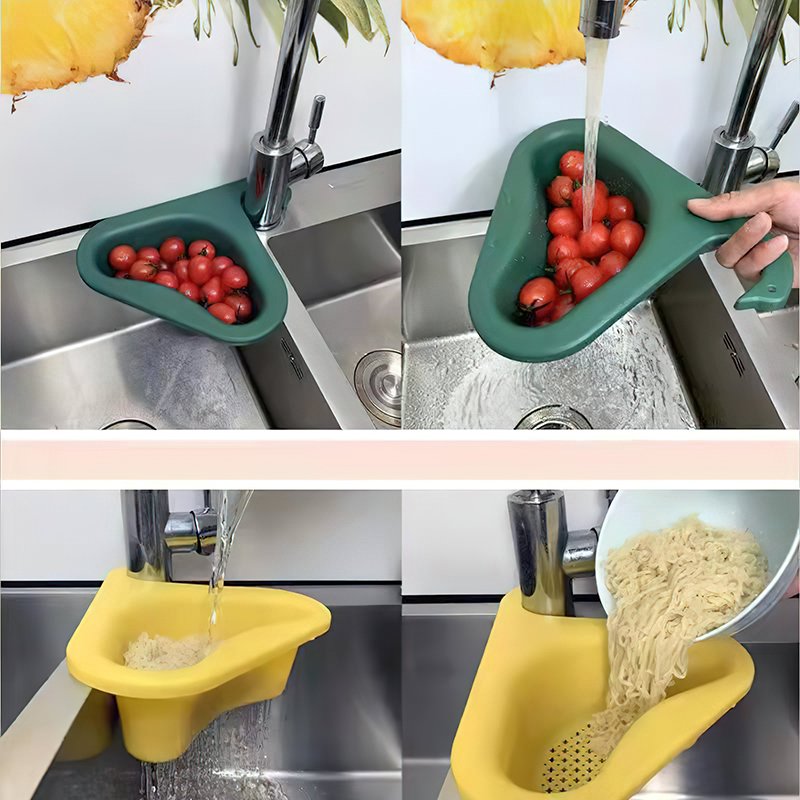 2PCS Fregadero De Cocina Escurridor Cisne Escurreplatos