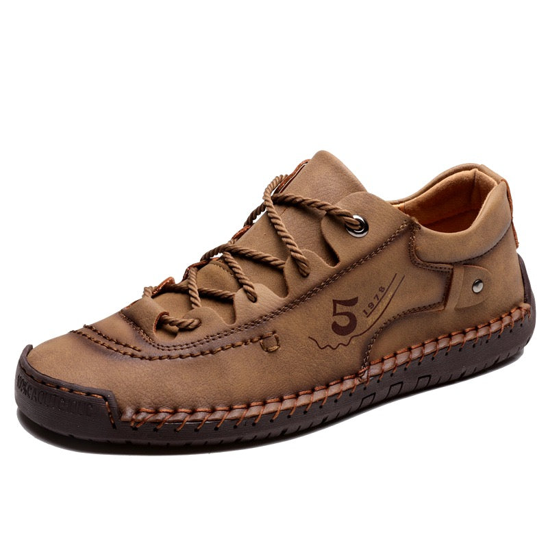 Cosido a mano zapatos casuales suaves