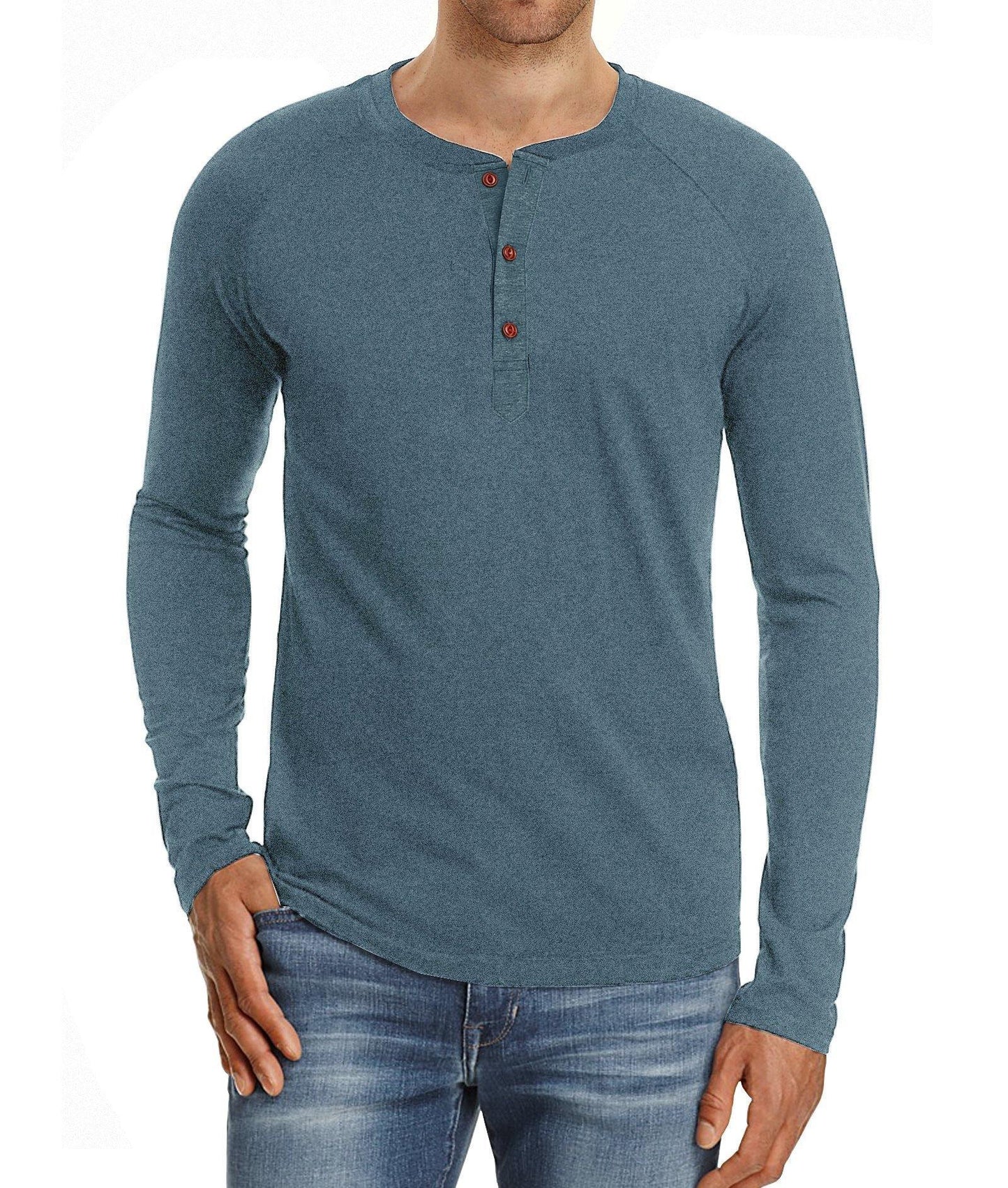 Camisa casual de manga larga para hombre - MXbueno