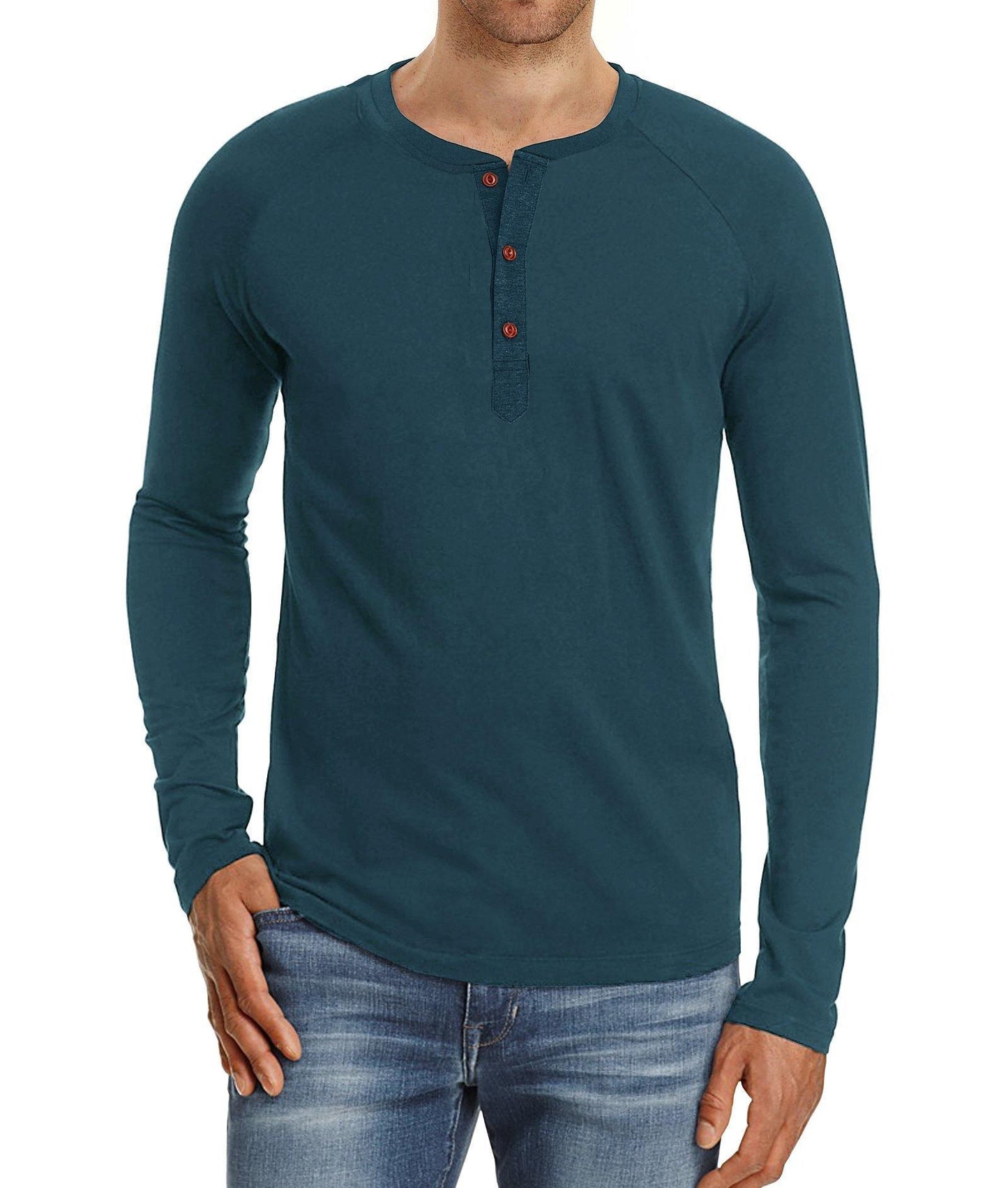 Camisa casual de manga larga para hombre - MXbueno