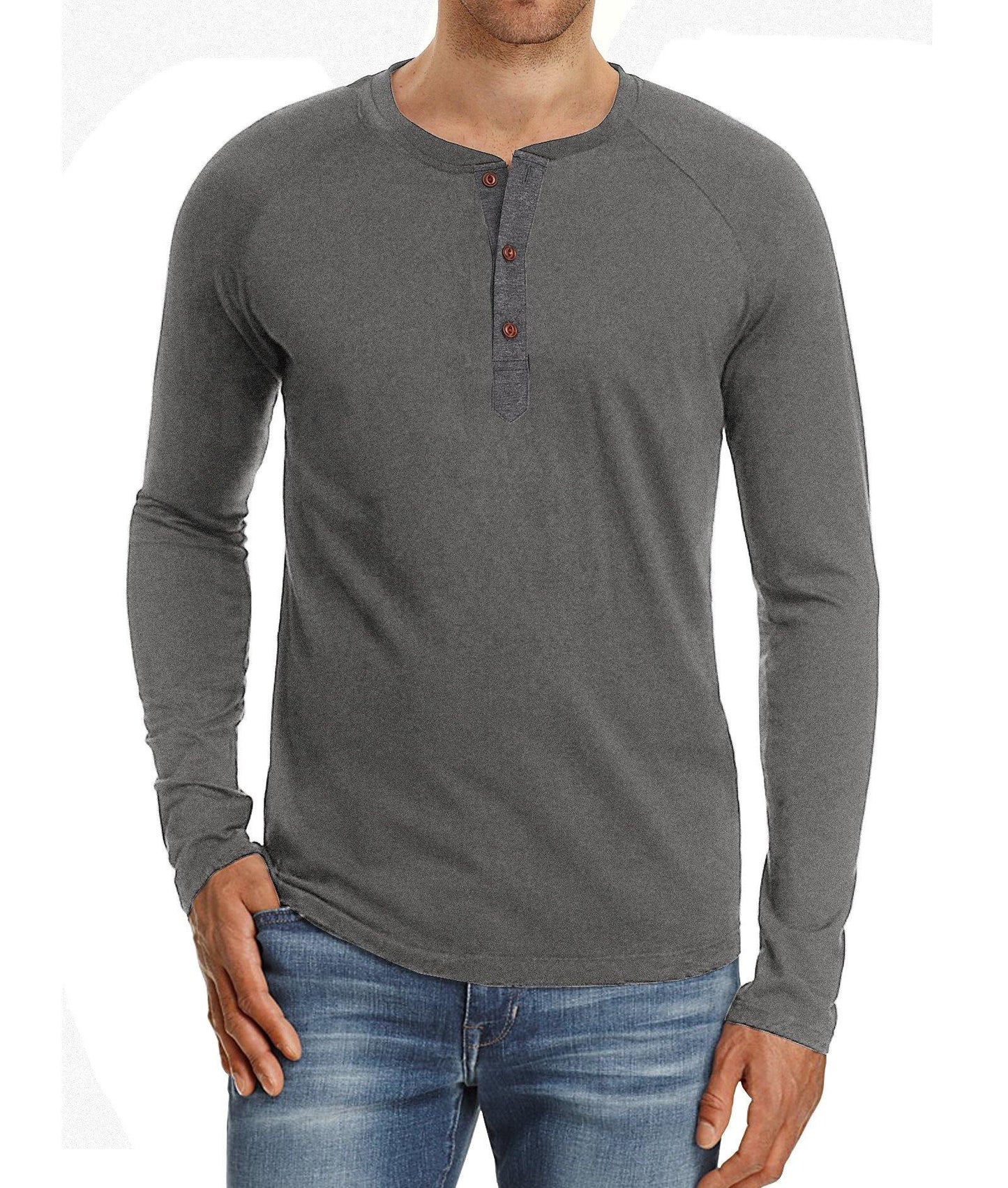 Camisa casual de manga larga para hombre - MXbueno