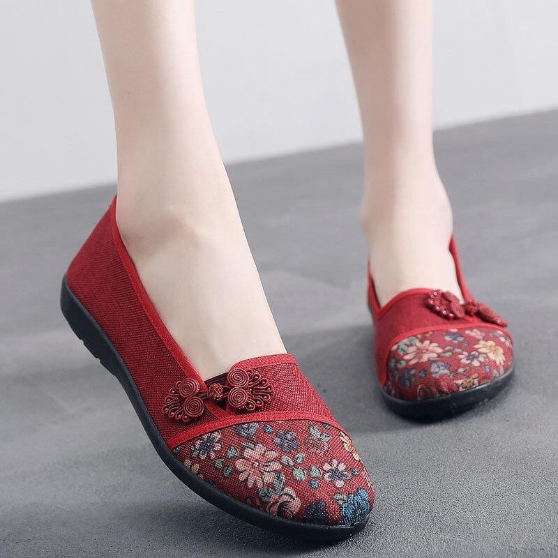 Zapatos de tela Fondo suave antideslizante para mujer - MXbueno