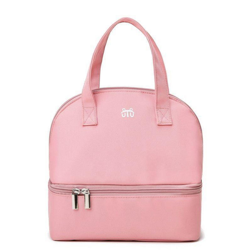 Bolsa De Almuerzo De Doble Capa, Bolsa De Picnic De Estilo Japonés, Bolsa De Aislamiento De Papel De Aluminio De Gran Capacidad, Bolsa De Arroz, Bolsa De Arroz