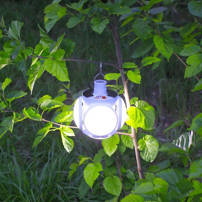 Lámpara Solar Plegable 2 En 1