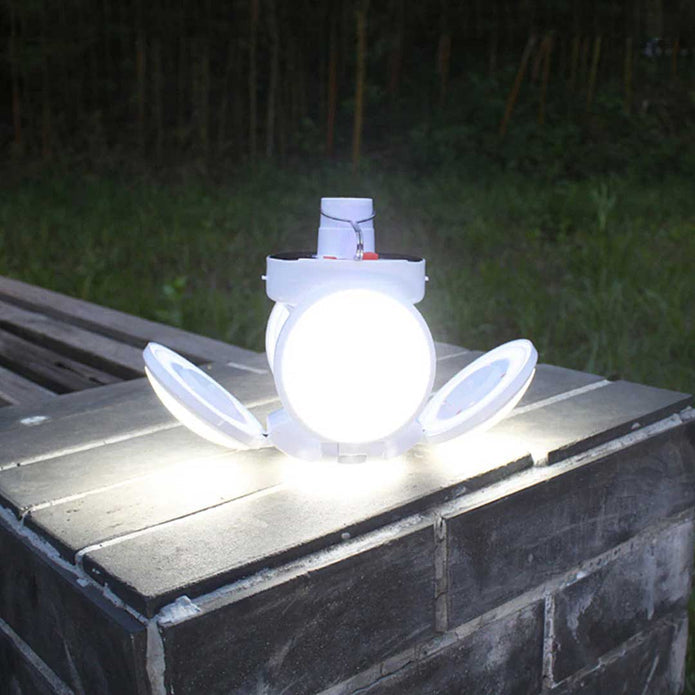 Lámpara Solar Plegable 2 En 1
