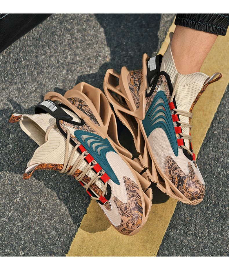 Zapatos Casuales Para Hombre, Zapatillas De Lujo De Entrenamiento, Mocasines A La Moda De Carrera, Blancas, Para Correr