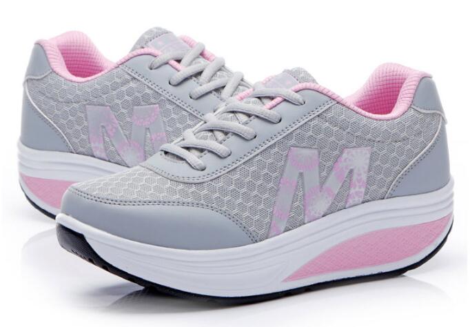 Zapatillas Deportivas De Mujer 2022 Con Aumento De Altura De Red Transpirable, Zapatillas Deportivas Suaves Para Mujer, Zapatillas Deportivas Para Correr