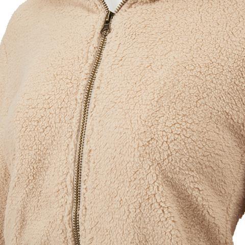 Otoño e invierno cordero lana cremallera chaqueta cálida - MXbueno