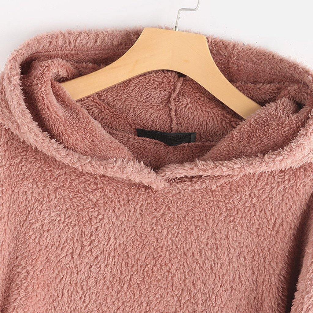 Sudaderas con capucha de gran tamaño para mujer camisetas tops Botón asimétrico - MXbueno