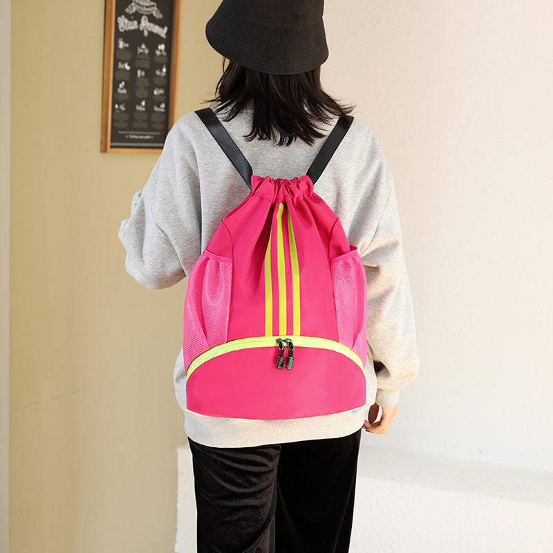 Bolsa De Fútbol Mochila Bolsa De Almacenamiento Bolsillo Grande